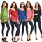 Blusa Casual de Algodón con Detalles de Encaje para Mujer