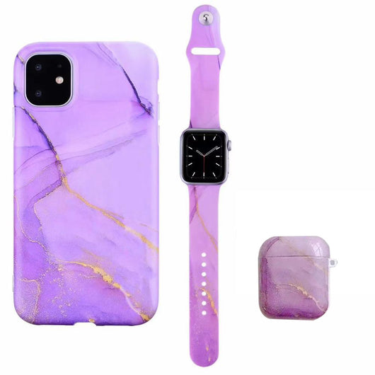 Estuche Elegante para Auriculares con Diseño Mármol y Correa Ajustable - Image 6