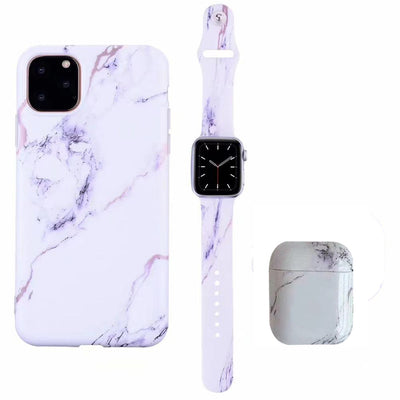Estuche Elegante para Auriculares con Diseño Mármol y Correa Ajustable - Image 3