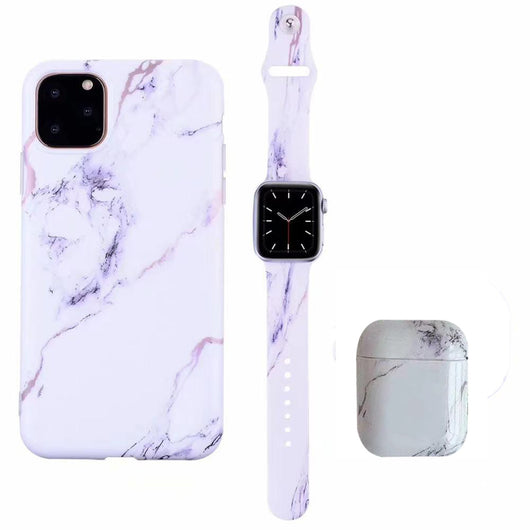 Estuche Elegante para Auriculares con Diseño Mármol y Correa Ajustable - Image 3