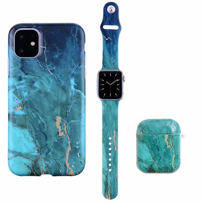 Estuche Elegante para Auriculares con Diseño Mármol y Correa Ajustable - Image 4