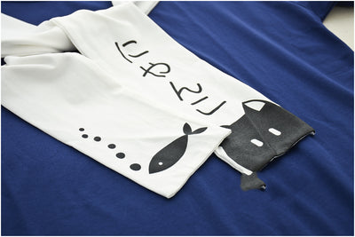 Playera Estampado Gato con Cordones y Manga Corta - Image 5