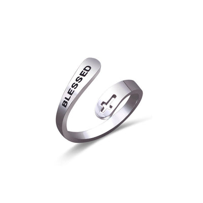 Anillo Cruzado de Estilo Hong Kong - Diseño Geométrico Minimalista - Image 9