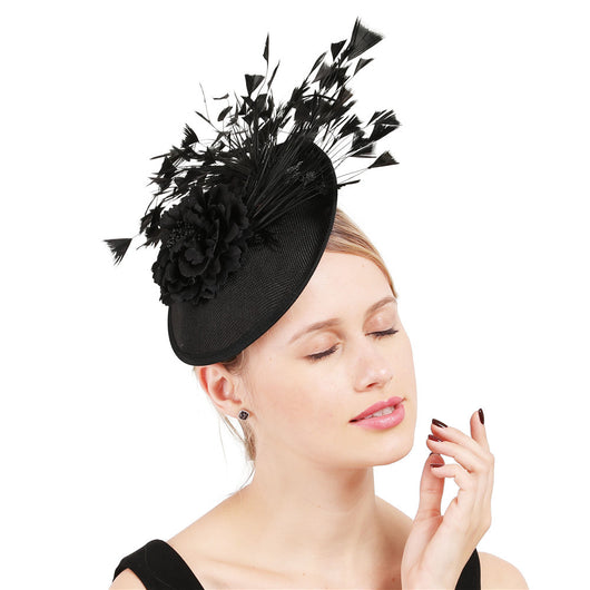 Sombrero de Gala Elegante en Tela de Red y Cáñamo - Image 26