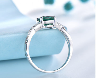 Anillo de Esmeralda para Mujer en Plata de Ley - Image 4