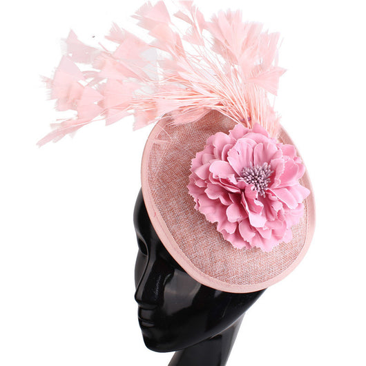 Sombrero de Gala Elegante en Tela de Red y Cáñamo - Image 14
