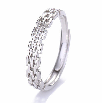 Anillo Cadena Romana de Personalidad Simple - Image 7