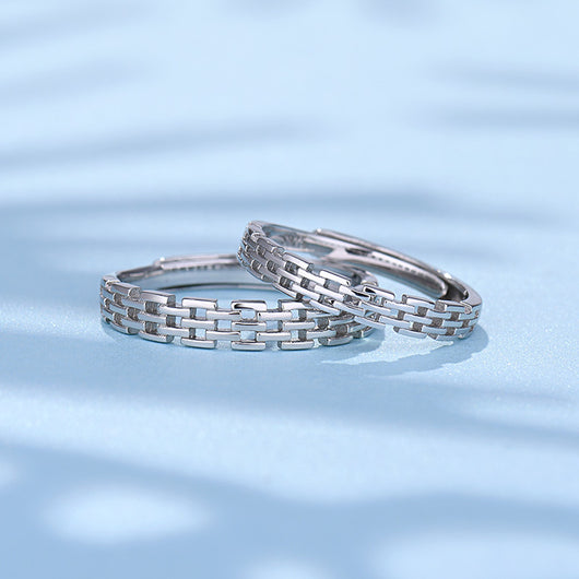 Anillo Cadena Romana de Personalidad Simple - Image 3