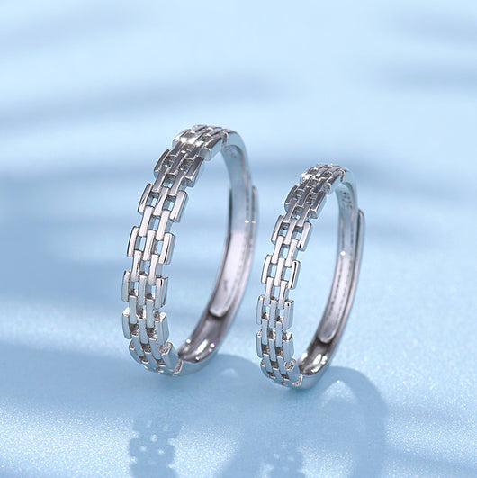 Anillo Cadena Romana de Personalidad Simple - Image 2