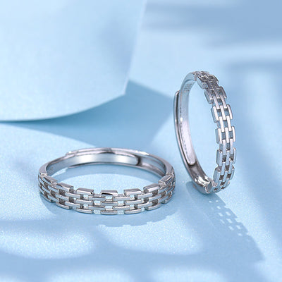Anillo Cadena Romana de Personalidad Simple
