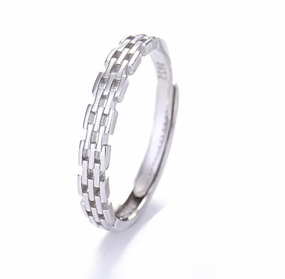 Anillo Cadena Romana de Personalidad Simple - Image 4