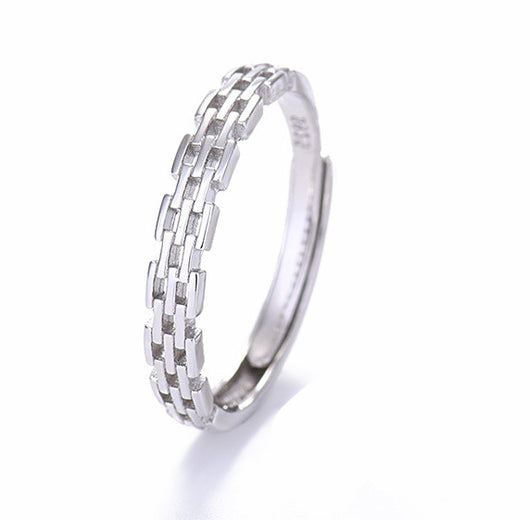 Anillo Cadena Romana de Personalidad Simple - Image 4