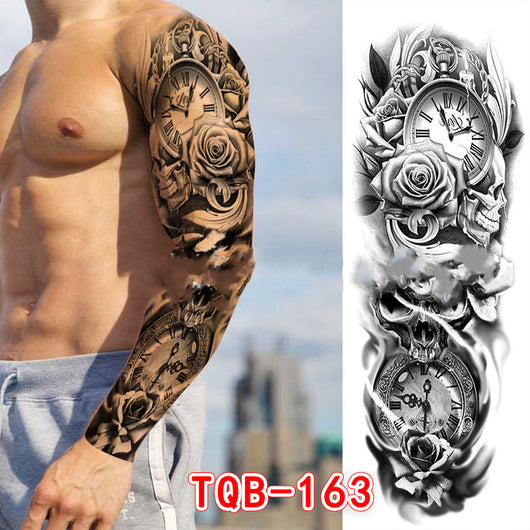Tatuajes Temporales Impermeables de Brazo Completo para Hombres - Image 5