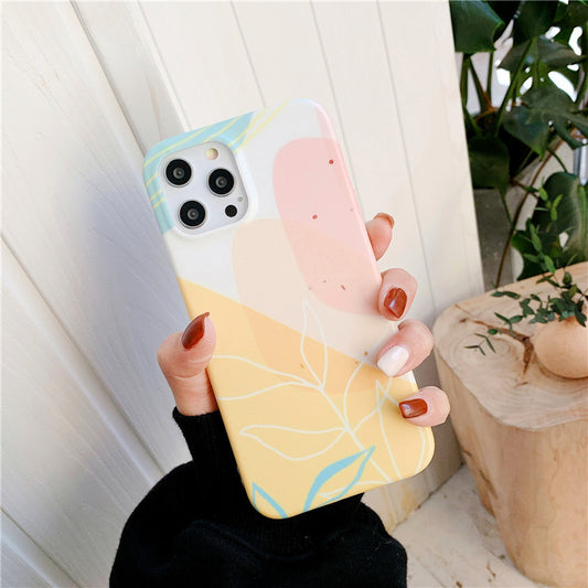 Funda iPhone con Anillo Soporte - Diseño Flores Acuarela para iPhone 12, 11, XR y 7 Plus