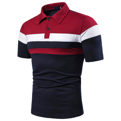 Playera Manga Corta para Hombre con Ribete Bicolor - Image 9