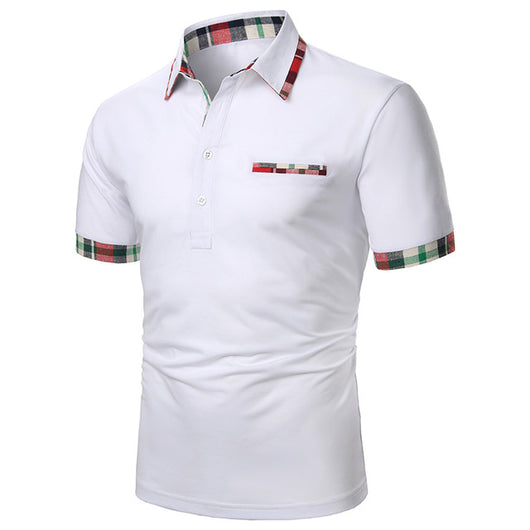 Playera Manga Corta para Hombre con Ribete Bicolor - Image 13