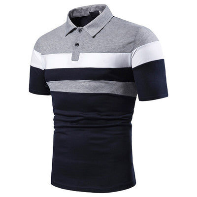 Playera Manga Corta para Hombre con Ribete Bicolor - Image 10