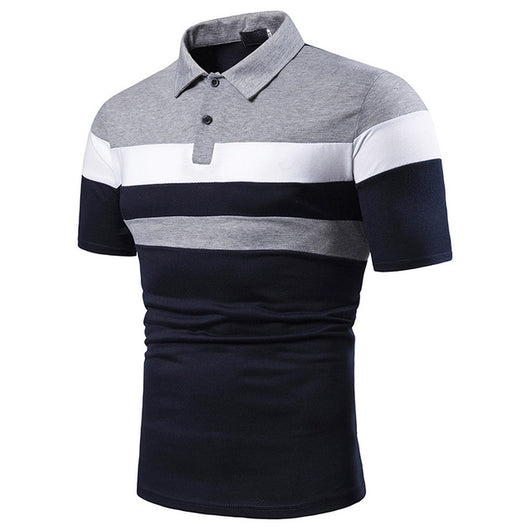 Playera Manga Corta para Hombre con Ribete Bicolor - Image 10