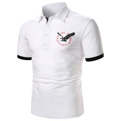 Playera Manga Corta para Hombre con Ribete Bicolor - Image 17