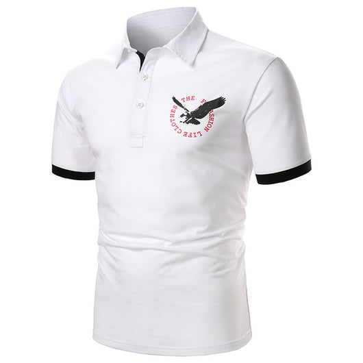 Playera Manga Corta para Hombre con Ribete Bicolor - Image 17
