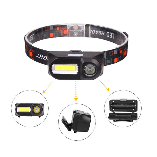 Linterna Frontal LED Recargable USB - Luz Potente para Trabajo - Image 3
