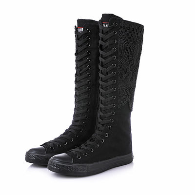 Botas de Invierno para Mujer - Estilo Punk Cómodo con Cierre y Cordones - Image 9