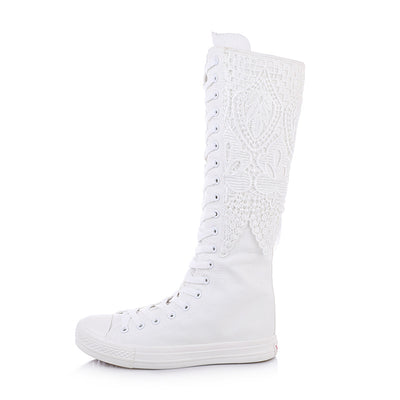 Botas de Invierno para Mujer - Estilo Punk Cómodo con Cierre y Cordones - Image 3
