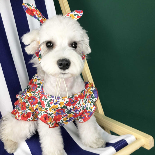 Vestido Fresco de Verano para Perros Pequeños