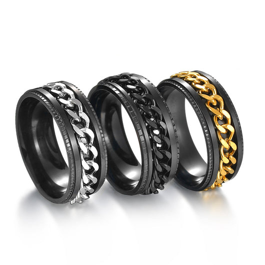 Anillo de Acero Inoxidable con Personalidad para Hombre - Image 14