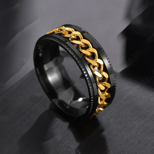 Anillo de Acero Inoxidable con Personalidad para Hombre - Image 18