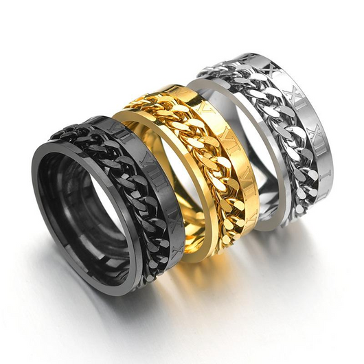 Anillo de Acero Inoxidable con Personalidad para Hombre - Image 22
