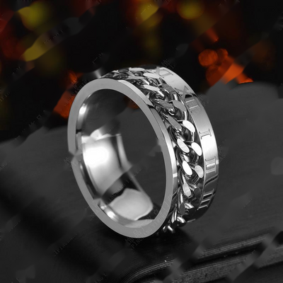 Anillo de Acero Inoxidable con Personalidad para Hombre - Image 5
