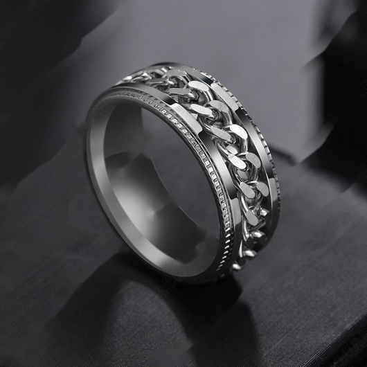 Anillo de Acero Inoxidable con Personalidad para Hombre - Image 8