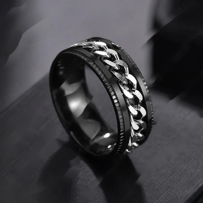 Anillo de Acero Inoxidable con Personalidad para Hombre - Image 9
