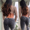 Women's Peach Denim Yoga Butt-Lift Pants