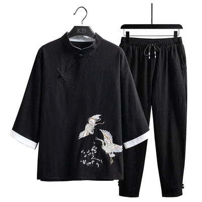 Traje Estilo Chino Verano para Hombre - Image 10