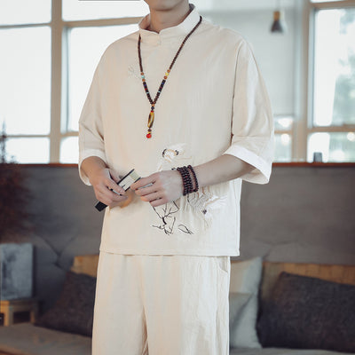 Traje Estilo Chino Verano para Hombre - Image 5