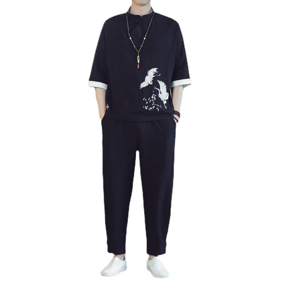 Traje Estilo Chino Verano para Hombre