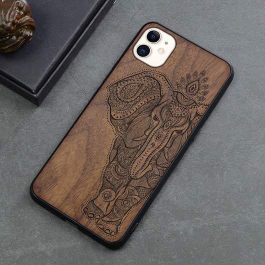 Funda Retro de Madera para iPhone 12 Mini - Protección Antiimpactos - Image 13
