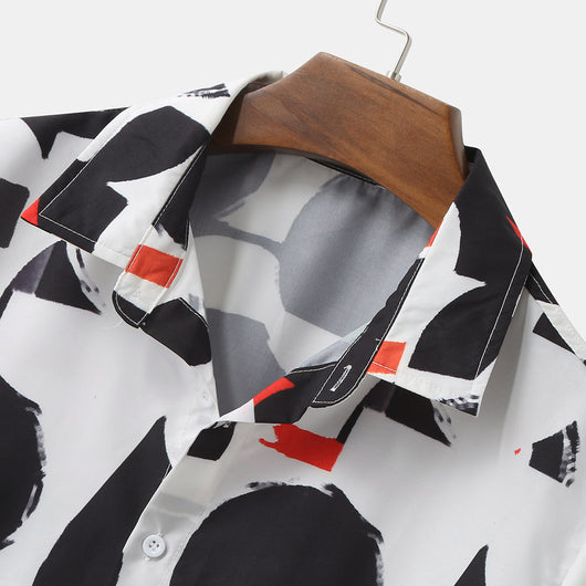 Camisas Estampadas de Verano Estilo Étnico Urbano para Hombre - Image 10