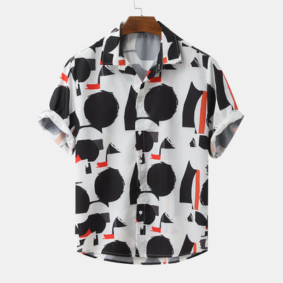 Camisas Estampadas de Verano Estilo Étnico Urbano para Hombre