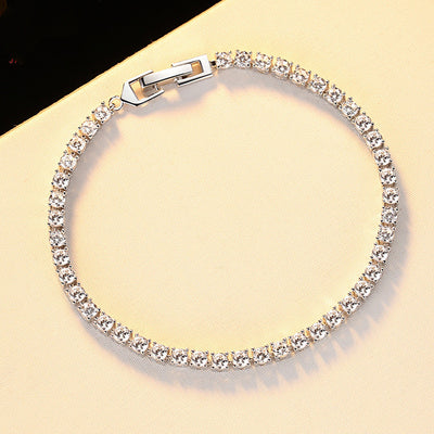 Pulsera de Plata 925 Estilo Coreano con Circonitas Brillantes - Image 10