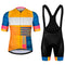 Conjunto de Ciclismo de Manga Corta con Babero Acolchado
