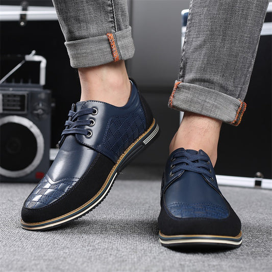 Zapatos Casuales Hombre Talla Grande 46 - Mocasines Transpirables Estilo Británico
