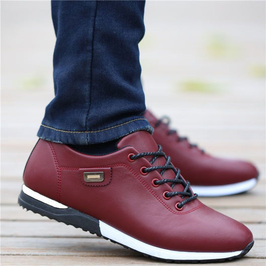 Zapatos Casuales de Cuero PU para Hombre - Sneakers Transpirables y Cómodos - Image 6