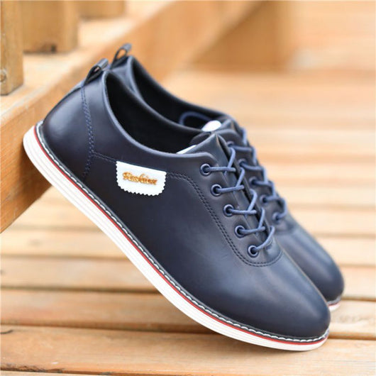 Zapatos Casuales de Cuero PU para Hombre - Sneakers Transpirables y Cómodos - Image 9