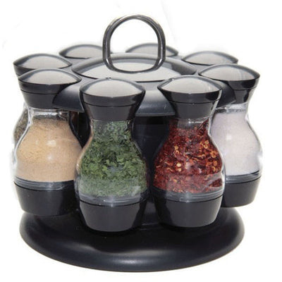 Organizador de Especias Giratorio de Doble Nivel para Cocina - Image 2