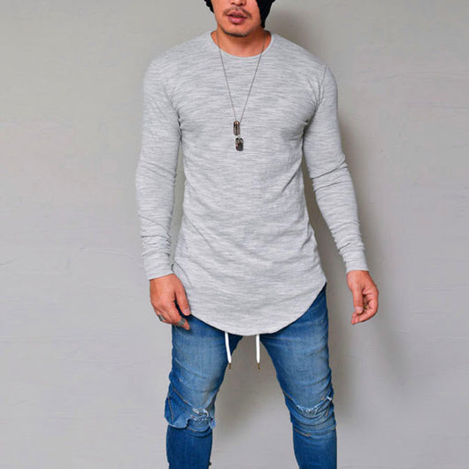Camiseta Cuello Redondo Slim Fit Color Liso Premium - Image 10