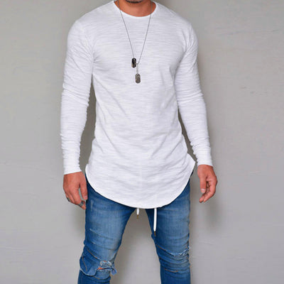 Camiseta Cuello Redondo Slim Fit Color Liso Premium - Image 3