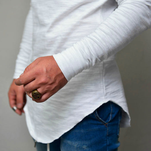 Camiseta Cuello Redondo Slim Fit Color Liso Premium - Image 5